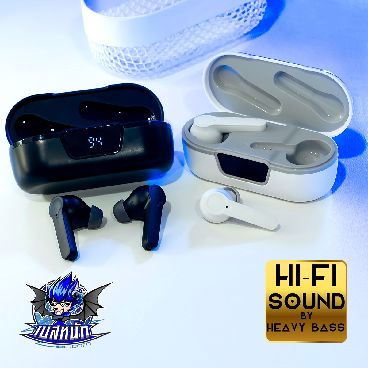  HB TWS ANC-ENC IN-EAR ตัดเสียงรบกวน ไมค์4ตัว รองรับ Wireless charger เสียงสุดเทพ หูฟัง bluetooth ไร้สาย